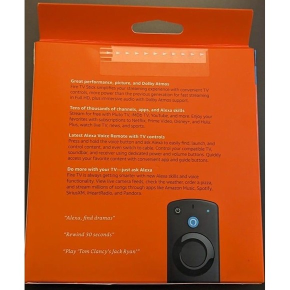 NEW Amazon Fire Stick (3rd Gen) FHD Media Streamer w/Alexa Voice Remote MSRP $40 - Picture 2 of 9